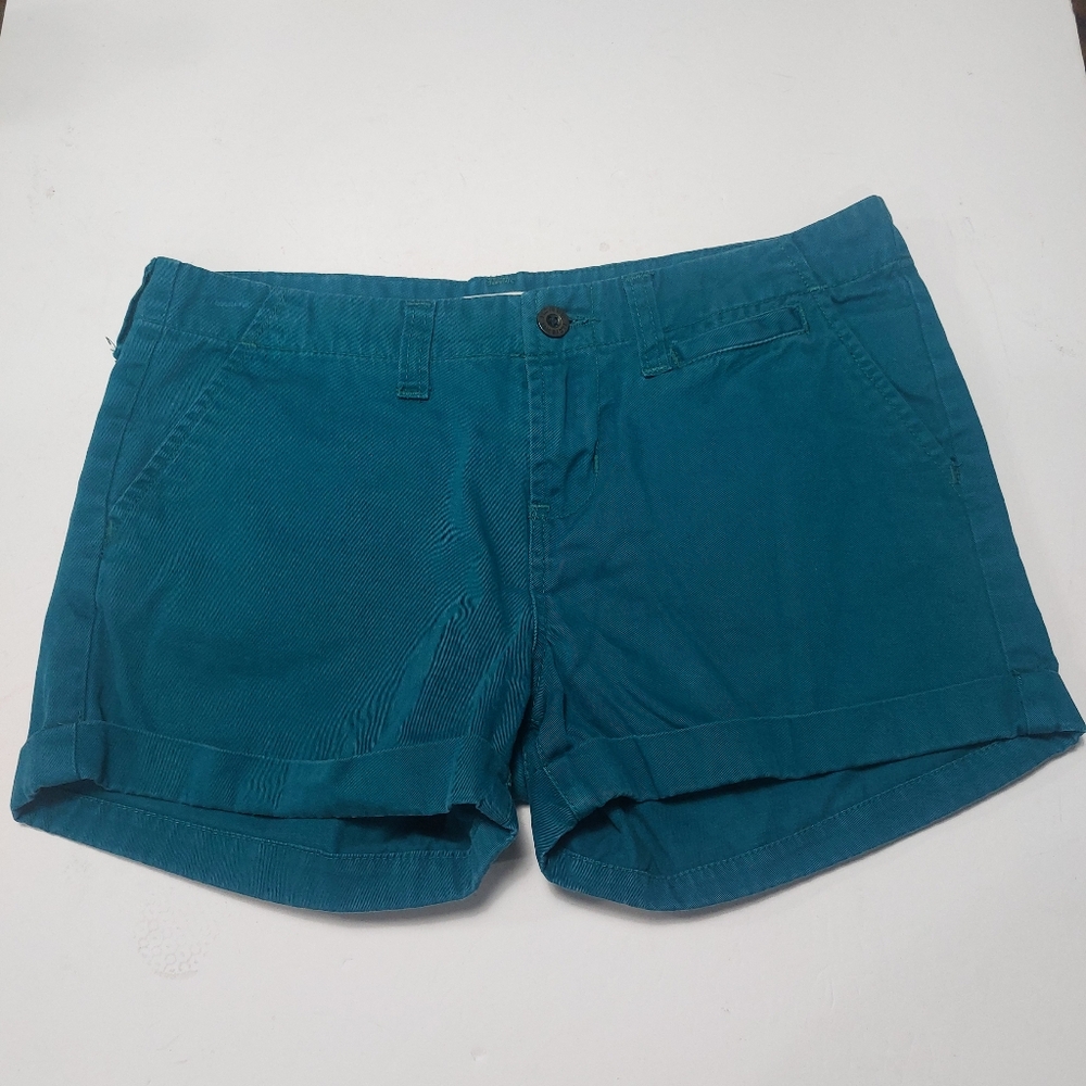 I LOVE H81  Teal Women's Shorts Size Small